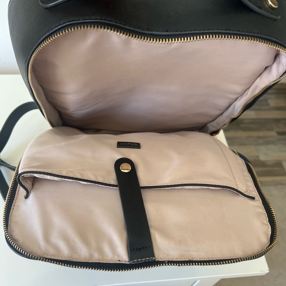 Calpak Black Backpack Elegant Minimalist Design - Picture 7 of 13